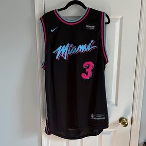 NWT Nike NBA Miami Heat Dwayne Wade Vice City Edition Basketball Jersey Size 54